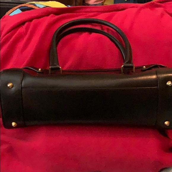 All black classic top handle purse - Picture 4 of 9
